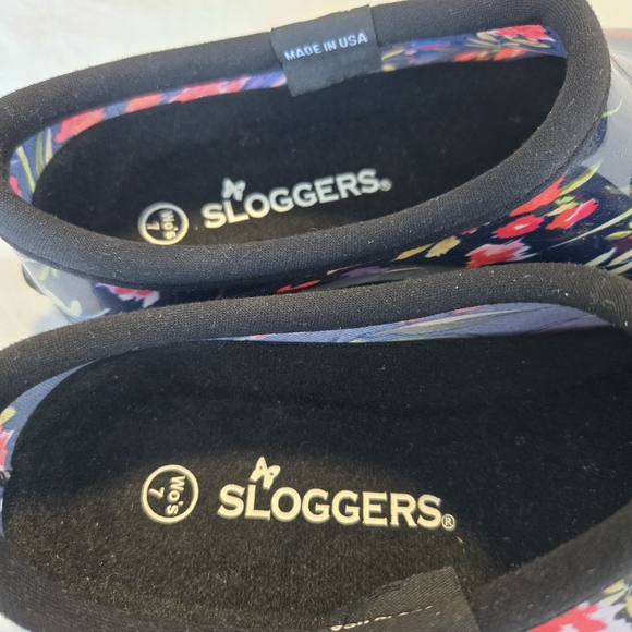 Sloggers Women's Floral Garden Shoes - Black and Multicolor, Size 7 - Picture 12 of 12